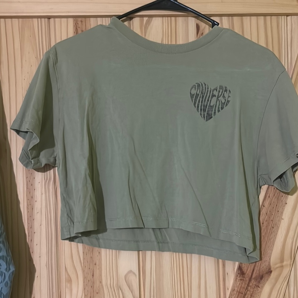 Converse Olive Green Women's Crop Top